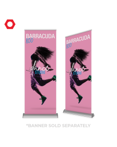 Premium Retractable Banner Stand - Barracuda 800 83.35in x 31.5in