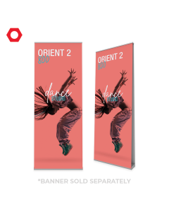 Double Sided Retractable Banner Stand - Orient 800 89.25in x 31.5in