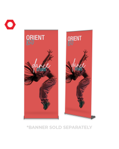 Standard Retractable Banner Stand - Orient 850 83.25in x 33.5in